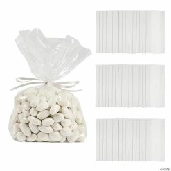 Cheapest ❤️ 5 1/2" x 11" Clear Cellophane Treat Bags - 50 Pc. 🥰
