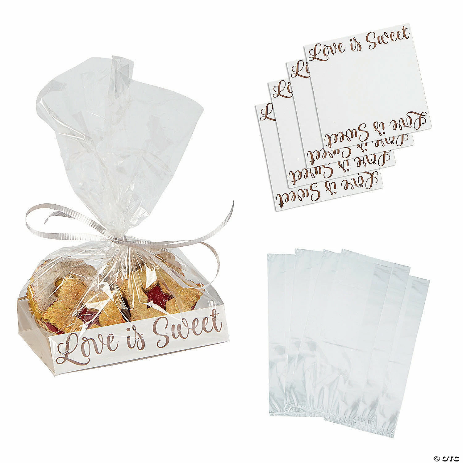 Promo โ 5" x 3" x 11 1/2" Cellophane Bags with Love Is Sweet Base Insert - 12 Pc. ๐ 1 Promo โ 5" x 3" x 11 1/2" Cellophane Bags with Love Is Sweet Base Insert - 12 Pc. ๐
