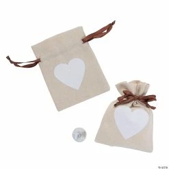 Best reviews of ⌛ Heart Drawstring Favor Bags - 12 Pc. ❤️