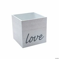 Hot Sale 🤩 Love Whitewashed Wood Box ✨