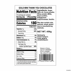 Outlet Holidays by "Wedding" Store -Outlet Holidays by "Wedding" Store mini gold foil wrapped thank you chocolates 57 pc 13958862 a05