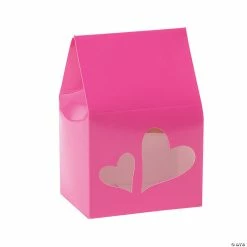 Promo 💯 Favor Boxes with Heart Cutouts - 12 Pc. ⭐