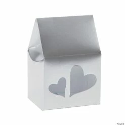 Budget ❤️ Favor Boxes with Heart Cutouts - 12 Pc. 👏